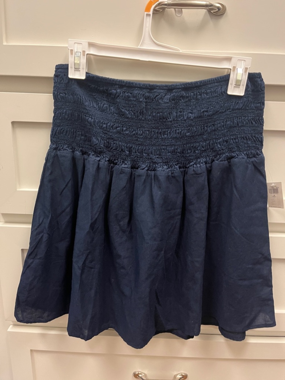Old Navy Navy Smocked Waist Mini Skirt